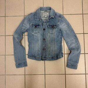 Abercrombie Kids Vintage Denim Jacket Light Wash Kids Size L